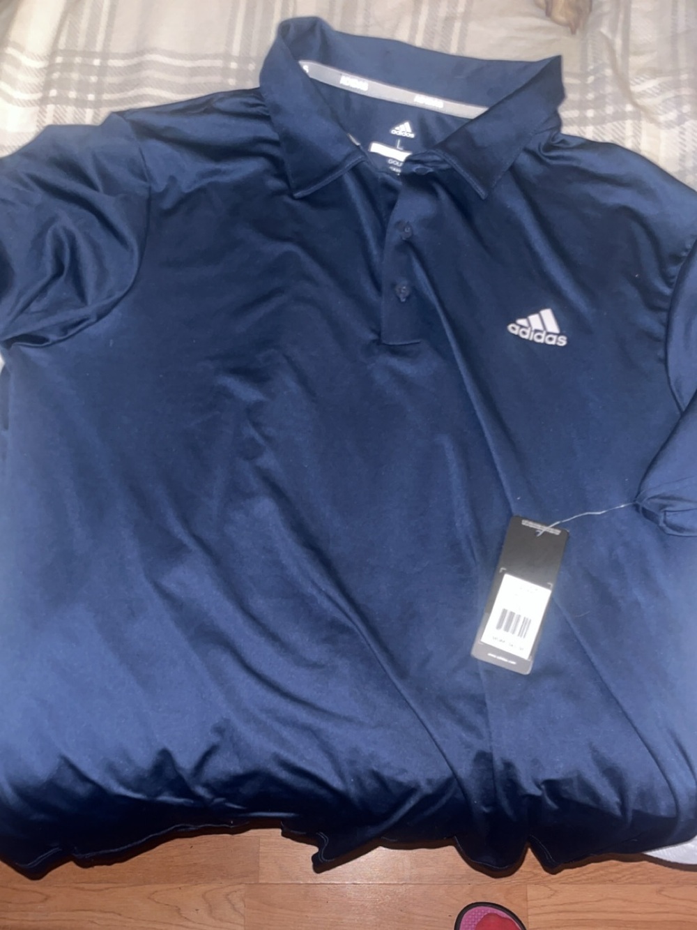 adidas Men's Dark Blue Performance Polo